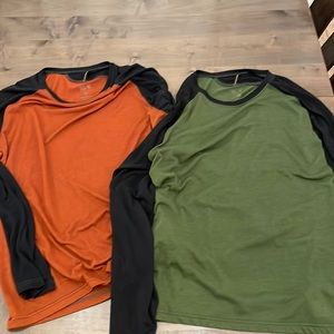 Mountain hardware shirts, poly-wool blend. (both shirts included)